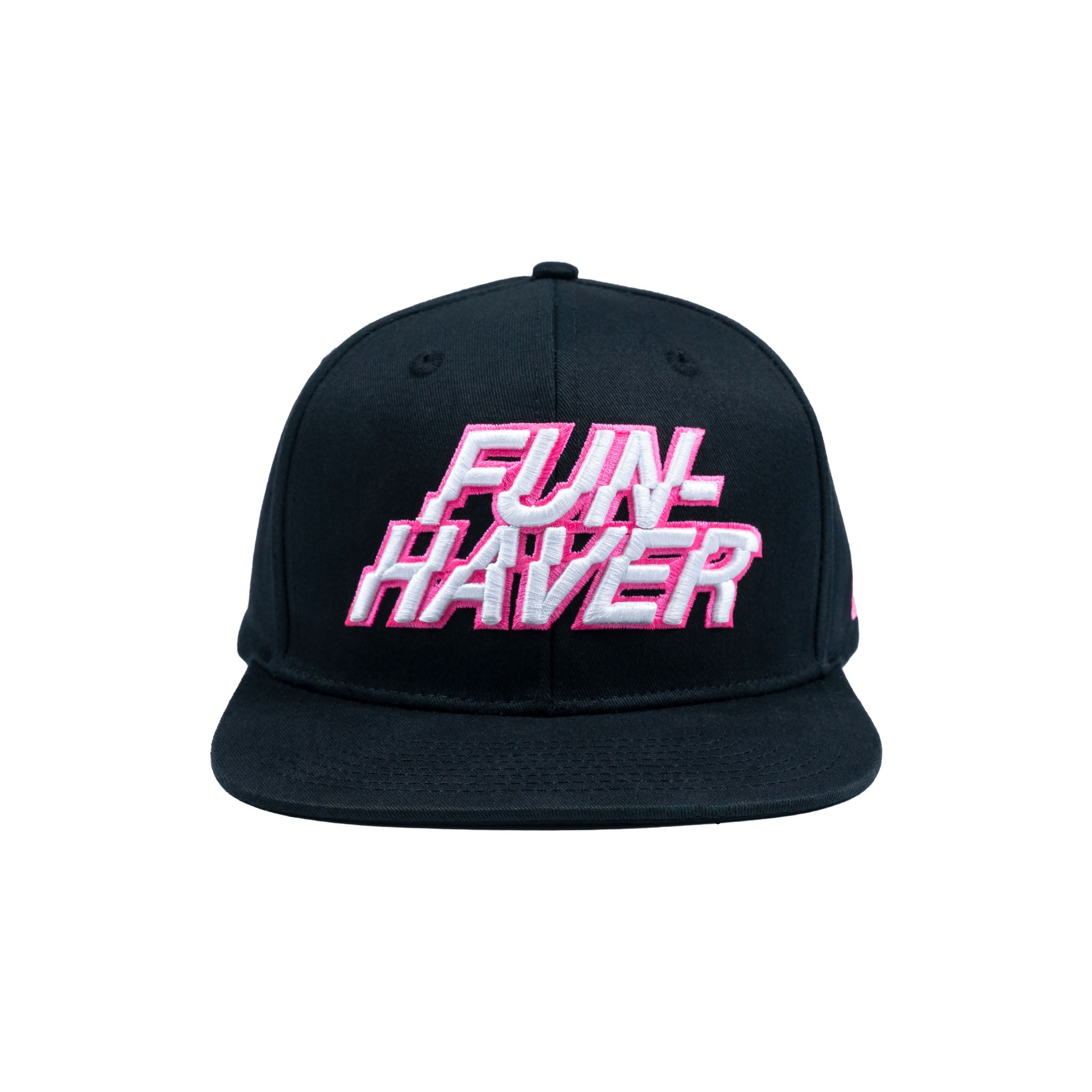 Front view of the Fun-Haver Energy Snapback Hat.