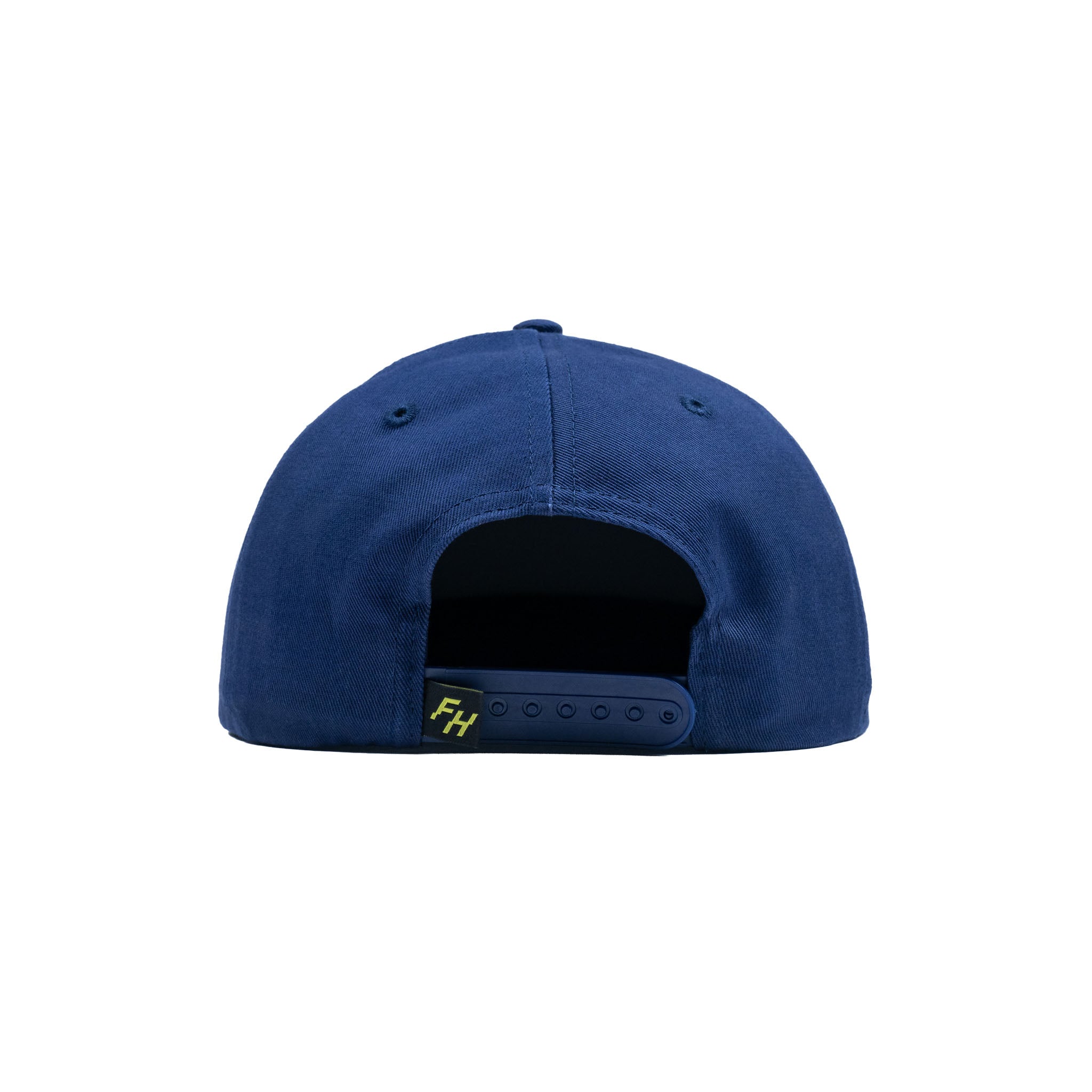 Rear view of the Navy Fun-Haver Pursuit Snapback Hat.