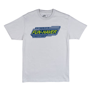 Front view of the Fun-Haver Pursuit T-Shirt in Pewter.