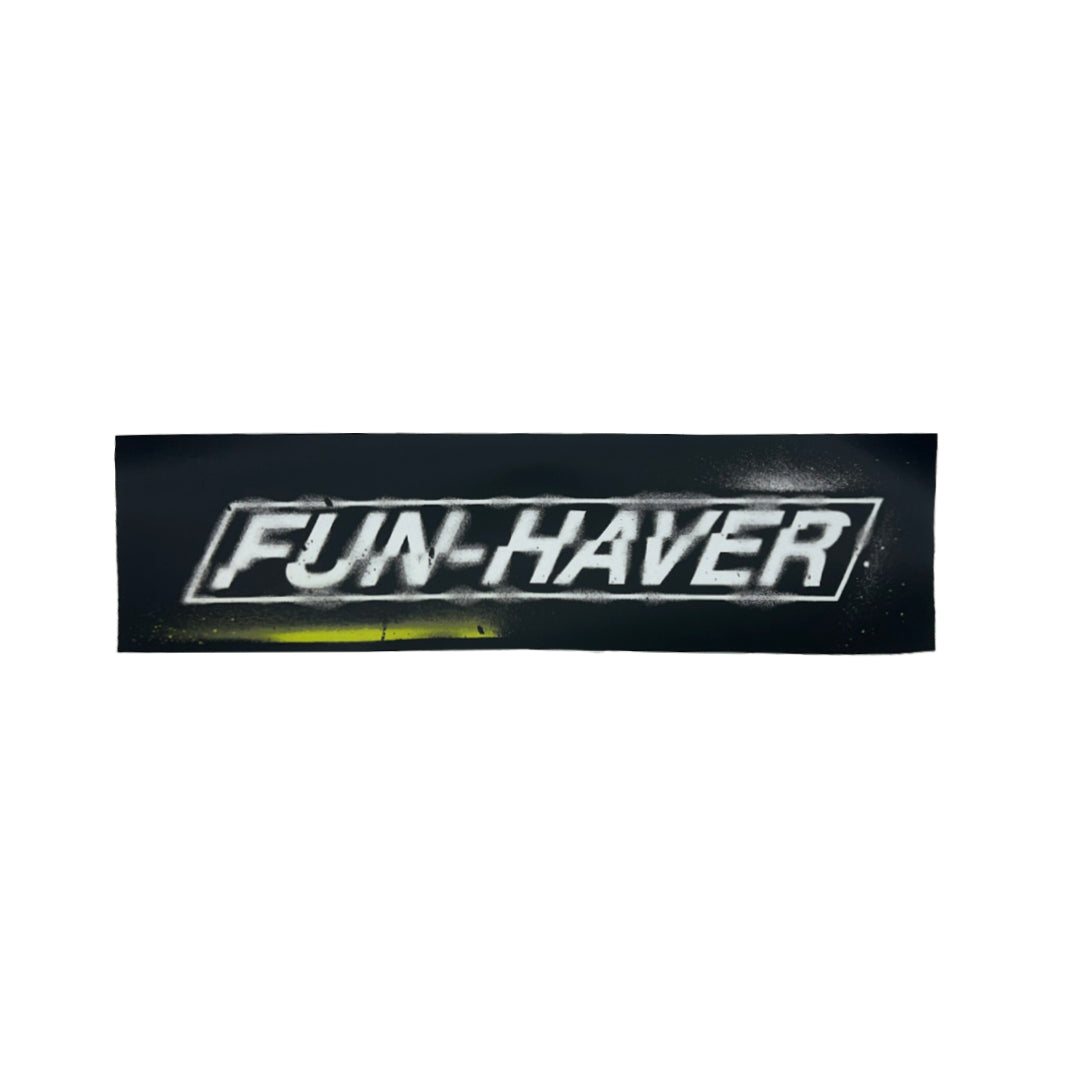 Fun-Haver Stencil Black self adhesive vinyl sticker.