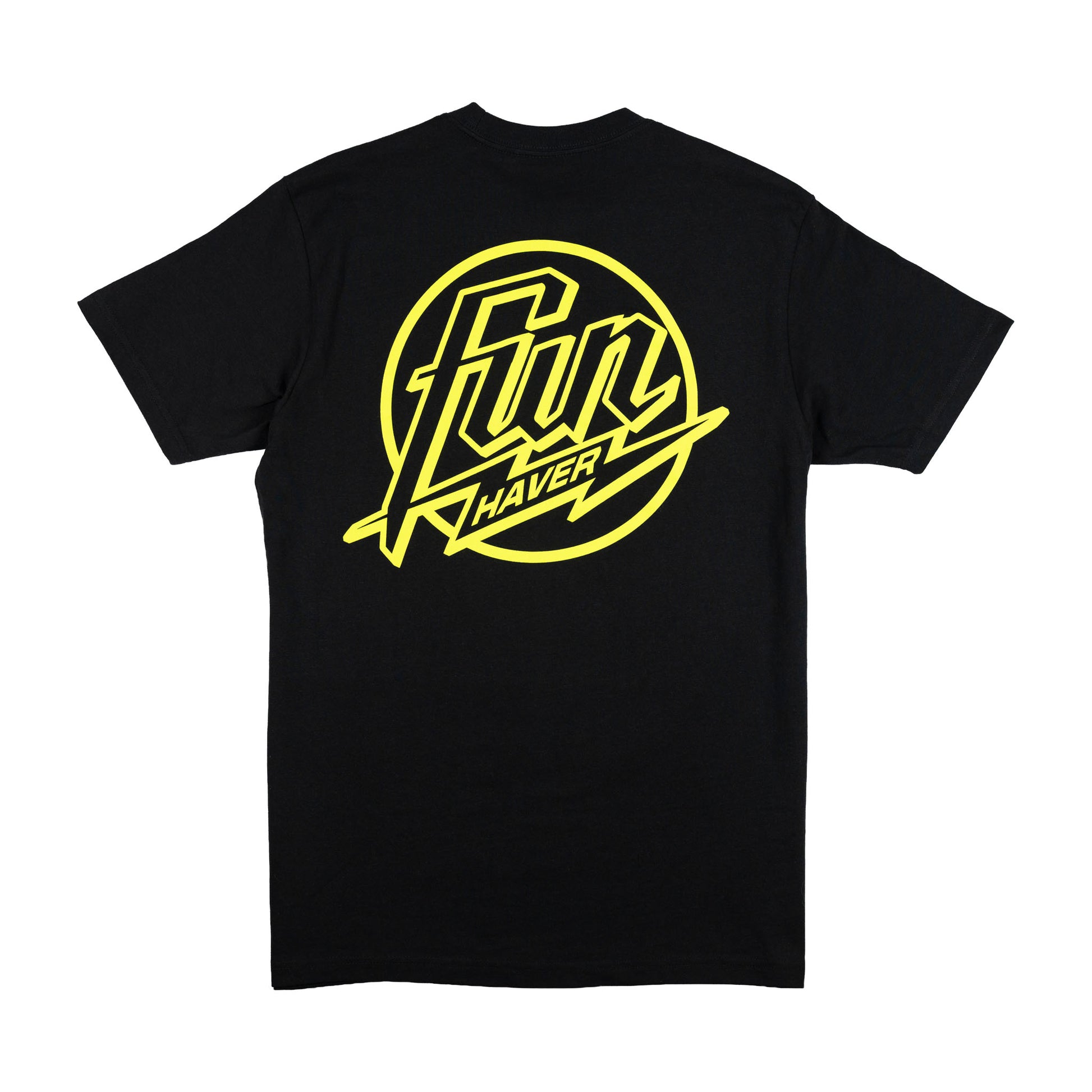 Back view of the Fun-Haver Weekend Short Sleeve T-Shirt in Black.