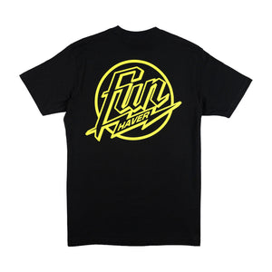 Back view of the Fun-Haver Weekend Short Sleeve T-Shirt in Black.