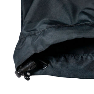Detail view of the Fun-Haver® Weekend Windbreaker Anorak Jacket in Black Camo.