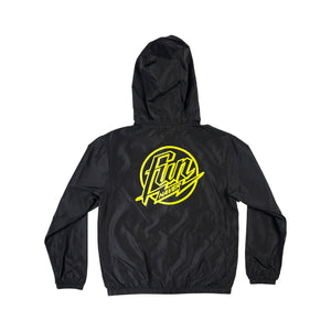 Back view of the Fun-Haver® Weekend Youth Windbreaker in Black.