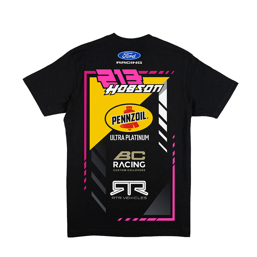 Back view of Ben Hobson 2026 RTR Drift Team Black T-Shirt.