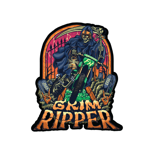 Fun-Haver® Grim Ripper Moto Sticker