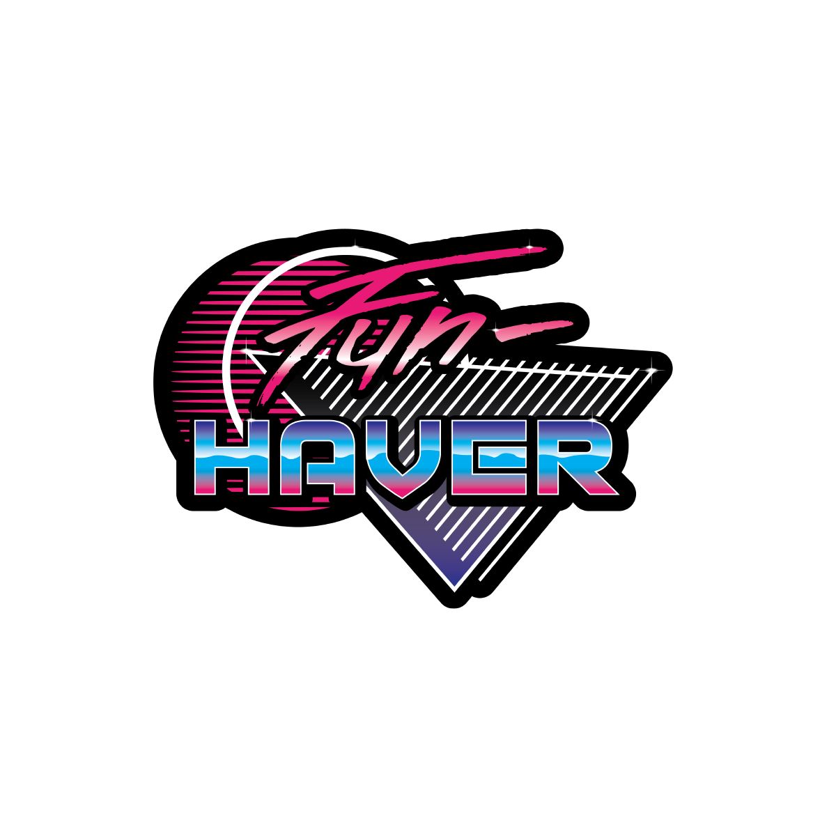 Fun-Haver Synthwave Sticker Stickers Fun-Haver 