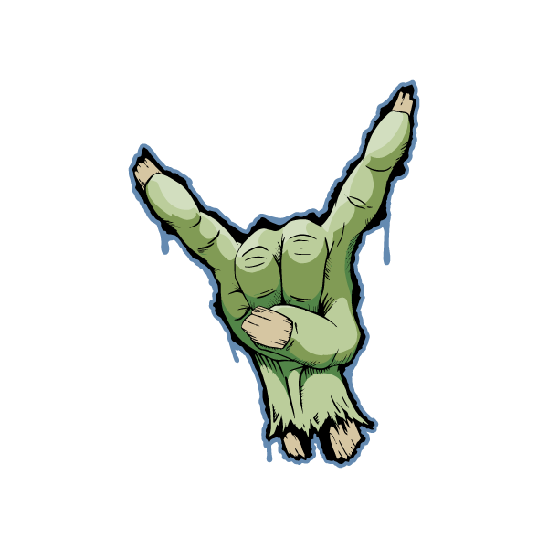 Fun-Haver Till the End Green Sticker Stickers Fun-Haver 