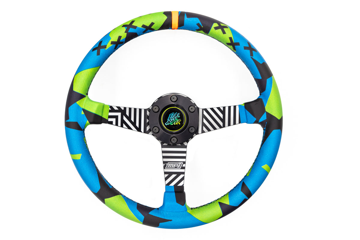 Vaughn Gittin Jr. x MPI Steering Wheel - Drift Green